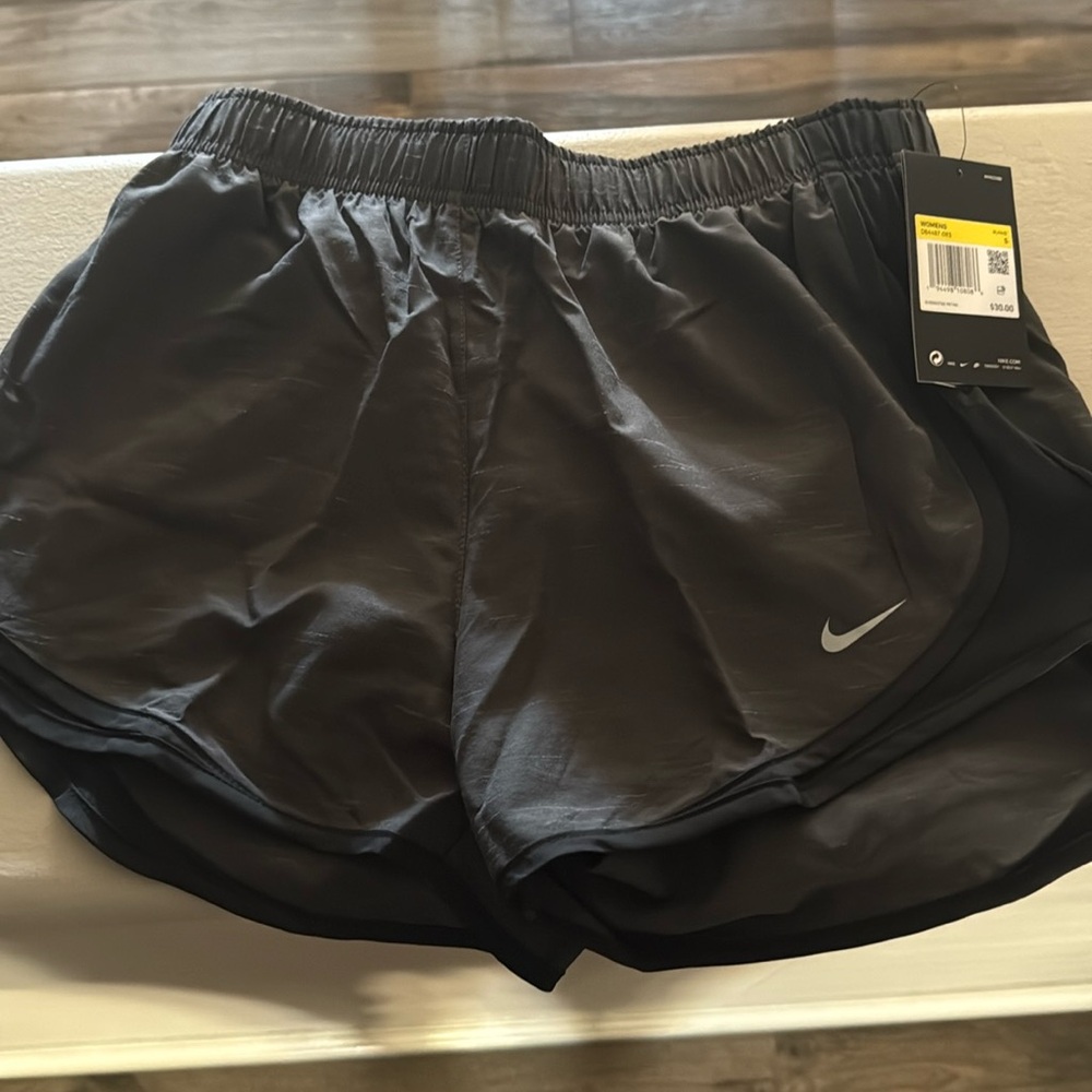 NWT - Nike gray and black Dry Standard fit shorts with built ins.